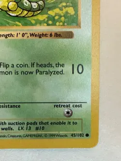 Pokemon Card - Caterpie Base Set (Shadowless) 45/102 Common - Image 4