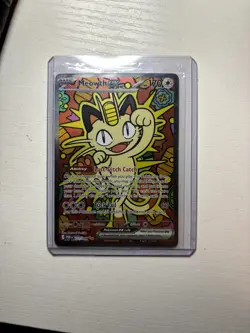 Pokemon TCG Meowth EX Full Art Holo Card 121/088 Perfect Order Pokemon Card - Image 1