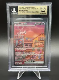 2023 Pokemon SVP EN-SV Black Star Promo 053 Mew EX 151 BGS 9.5 Premium - Image 1