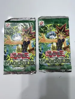 Yu Gi Oh Magic Ruler 2 packs / 1996 sealed booster English Konami - Image 1