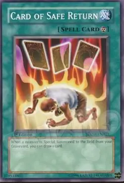 Yugioh - Card of Safe Return - 1st Edition LP - Free Holographic Card - Image 1