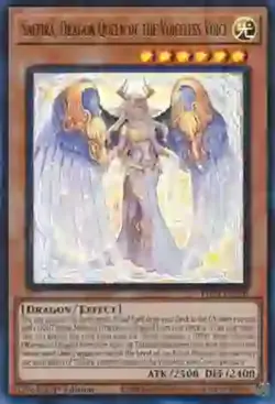 Yugioh! Saffira, Dragon Queen of the Voiceless Voice - PHNI-EN020 - Ultra Rare - - Image 1