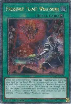 Yugioh! Pressured Planet Wraitsoth - RA02-EN073 - Quarter Century Secret Rare - - Image 1