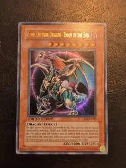 Yu-Gi-Oh! ULTRA RARE CARD CHAOS EMPEROR DRAGON ENVOY OF THE END TLM-ENSE2 NM - Image 1
