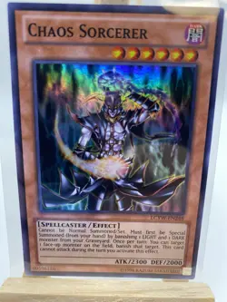 Yugioh! Chaos Sorcerer LCYW-EN248 Super Rare Unlimited Light Play - Image 1