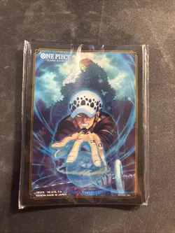 Devil Fruit Vol. 3 Trafalgar Law SEALED 10ct Card Sleeves – One Piece TCG - Image 1