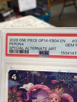 PSA 10 ~ ONE PIECE OP-14-EB04 #093 ~ PERONA SPECIAL ALTERNATE ART - Image 2