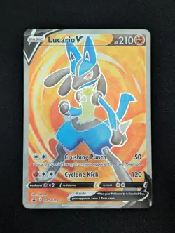 Lucario V SWSH213 Promo SWSH: Sword & Shield Promo Cards Holofoil SWSD - Image 1