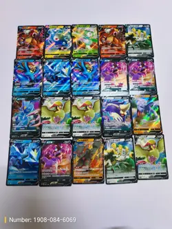 Pokemon S-Chinese V Holo Rare Card Lot (20 Cards) - Entei V, Regigigas V & More - Image 1
