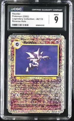 CGC 9 MINT Haunter 2002 Legendary (Collection) 46/110 Reverse Holo Pokemon Card - Image 1