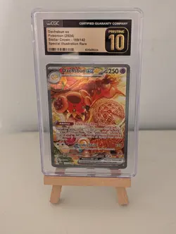 CGC Pristine 10 Dachsbun EX 2024 Stellar Crown Illustration Card 169/142 Rare - Image 1