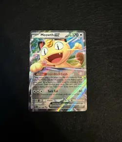 Meowth EX 062/088 Double Rare Holo Pokemon Card NM Scarlet & Violet - Image 1