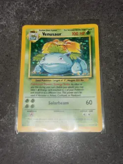Pokemon TCG Venusaur Base Set Holo Unlimited Rare Card 15/102 - Image 1