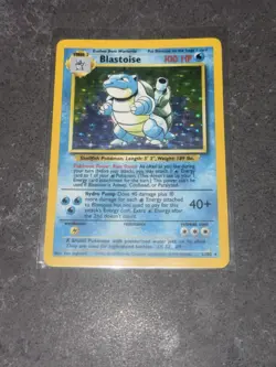 Pokemon TCG Blastoise Holo Unlimited Holo Rare Card Base Set 2/102 - Image 1