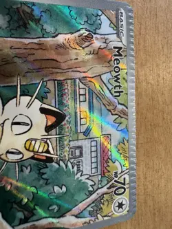 Meowth 106/094 Me02: Phantasmal Flames Holo Crimped error Card - Image 3