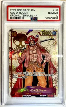 PSA 10 Roger SEC OP09-118 Emperors in the New World ONE PIECE Card Japanese - Image 1