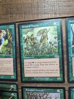 Lot of 11 Green MTG Cards from Urza's Saga edition, Magic the Gathering 1998 - Image 4