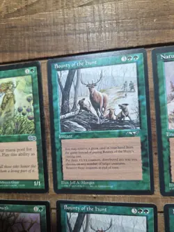 Lot of 11 Green MTG Cards from Urza's Saga edition, Magic the Gathering 1998 - Image 5