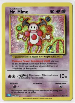 Mr. Mime 013/034 CLB Pokemon Classic Collection Trading Card Game Holo - Image 1
