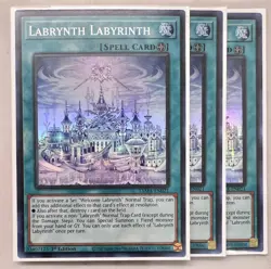 Yugioh! 3x Labrynth Labyrinth TAMA-EN021 Super Rare 1st Ed NM - Image 1