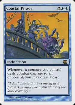 Coastal Piracy 1x MtG Eighth Edition 8th SP/NM - Image 1