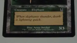 TOKEN Creature - Elephant Arnie Swekel Magic the Gathering 2001 - Image 3