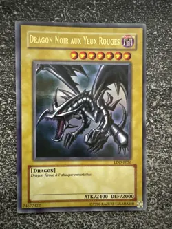 CARTE YU-GI-OH! DRAGON NOIR AUX YEUX ROUGES LDD-F056 EX/NM - Image 1