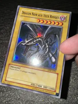CARTE YU-GI-OH! DRAGON NOIR AUX YEUX ROUGES LDD-F056 EX/NM - Image 3