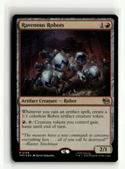Ravenous Robots MTG Teenage Mutant Ninja Turtles TMT Rare Foil #106 - Image 1