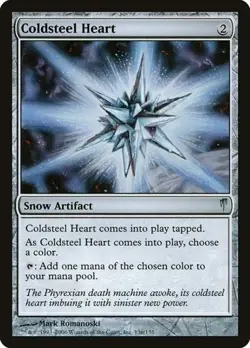 MTG Coldsteel Heart Coldsnap #136 Snow Artifact Magic the Gathering NM x1 - Image 1