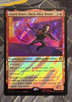 Casey Jones, Back Alley Brute Surge Foil Commander: Teenage Mutant Ninja Turtle - Image 1