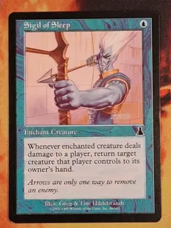 Magic: The Gathering Sigil of Sleep Urza's Destiny Common Enchantment Blue - Image 1