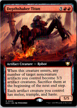 Depthshaker Titan (Extended Art) R Commander: Edge of Eternities 29 Near Mint - Image 1