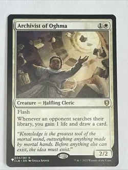 Archivist of Oghma CLB 004 - Near Mint, MTG, Commander Legends: Battle for Bald - Image 1