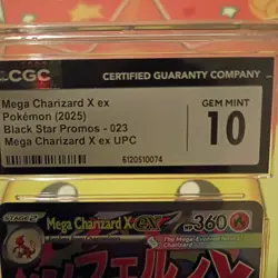 CGC Gem Mint 10 Pokemon English Mega Charizard X EX Black Star Promo - Image 3