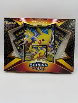Pokemon TCG Pikachu V Shining Fates Collection Box Sealed 2021 Jumbo Card Box - Image 1
