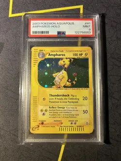 Pokemon Aquapolis Ampharos Holo H1 PSA 9 - Image 1