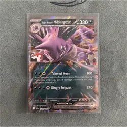Pokemon Team Rocket's Nidoking EX prize pack Full Art Holo Card 119/182 TCG - Image 1