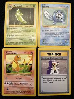 ❗Lot 1⃣2⃣: Shadowless Pokemon Vintage Base Set Common Rare Cards Lot OLD VLP - Image 1