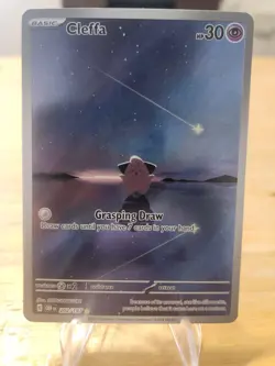 Pokemon Cleffa 202/197 Illustration Rare Obsidian Flames Psychic Basic Card NM - Image 1