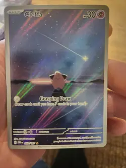 Pokemon Cleffa 202/197 Illustration Rare Obsidian Flames Psychic Basic Card NM - Image 3