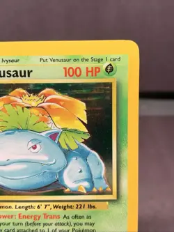Pokemon TCG Venusaur Base Set Holo Unlimited Holo Rare 15/102 WOTC VTG 1999 - Image 3