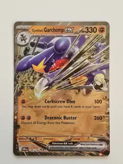 Cynthia's Garchomp ex 104/182 Double Rare S&V: Destined Rivals Pokemon TCG NM - Image 1
