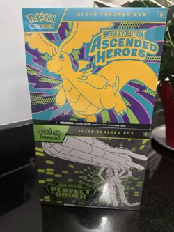 Pokemon Ascended Heroes and Perfect Order Elite Trainer Box ETB Set of 2 Sealed - Image 1