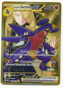 2025 POKEMON DRI EN-DESTINED RIVALS HYPER RARE #241 CYNTHIA'S GARCHOMP MINT - Image 1