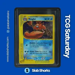 2002 POKEMON EXPEDITION SET #15/165 KINGLER HOLO RARE - Image 1