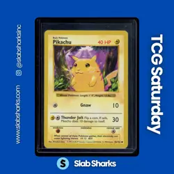 1999 POKEMON BASE SET SHADOWLESS #58/102 PIKACHU - Image 1