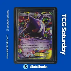 2014 POKEMON XY PHANTOM FORCES #034/119 GENGAR EX RADIANT COLLECTION - Image 1
