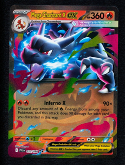 2025 POKEMON PHANTASMAL FLAMES MEGA CHARIZARD X EX 013/094 MINT - Image 1