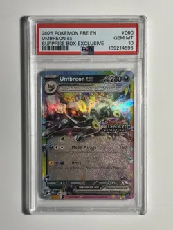 Pokemon TCG: Umbreon EX - Prismatic Evolutions Stamped Promo Card 060/131 PSA 10 - Image 1